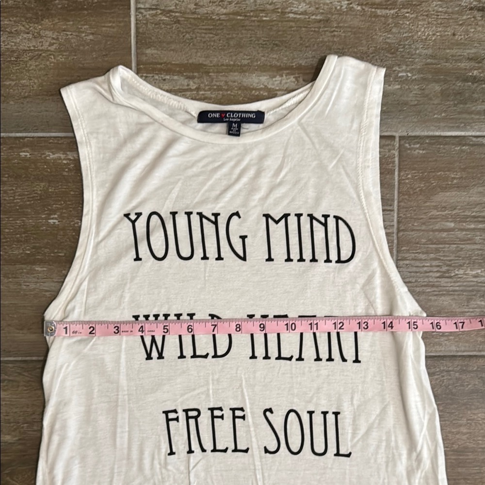 One Clothing White Graphic Tank Top - Picture 6 of 7